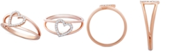 Wrapped Diamond Heart Ring (1/10 ct. t.w.) in 14k Rose Gold, Created for Macy's